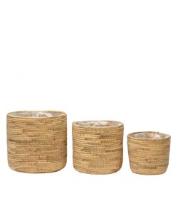 Cesta Portavaso in giacinto nature 26h