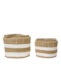 Cesta portavaso naturale bianco piccola