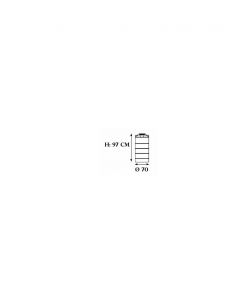 Serbatoio verticale in polietilene per riserva acqua NSV 300 Litri - Altezza 97cm