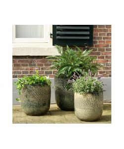 Vaso Collin Terracotta Giara 38x40 cm Nero per Interni ed Esterni