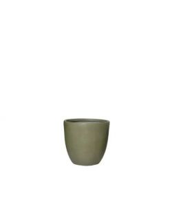 Tyler Vaso Rotondo Marrone �24 cm Fibra Clay per Piante Interni Esterni