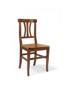 Landia Sedia in Legno Noce - Design Elegante e Robusto - Comfort Ideale