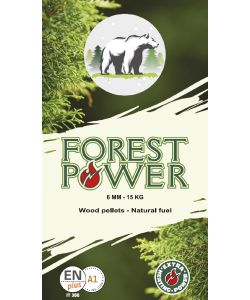 Pedana Pellet Forest Power di Conifera ENplus A1 - 65 Sacchi da 15 kg