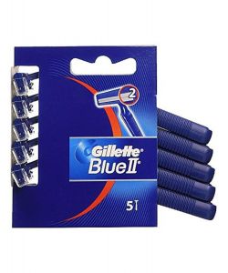 Gillette Lamette Blue 2 Usa e Getta 5 Pezzi Blu con 2 Lame
