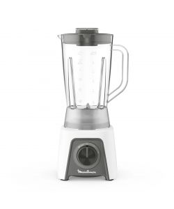 Moulinex Frullatore Bianco + 450W 1,5L con Tritaghiaccio e 2 Velocit�