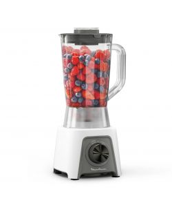 Moulinex Frullatore Bianco + 450W 1,5L con Tritaghiaccio e 2 Velocità