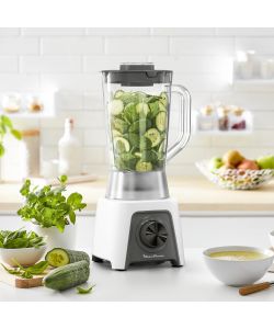 Moulinex Frullatore Bianco + 450W 1,5L con Tritaghiaccio e 2 Velocità