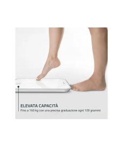 Rowenta Bilancia Pesapersone Digitale Bianca 180 kg Vetro Temperato