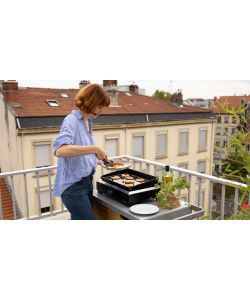 Campingaz - BBQ Portatile Elettrico Nero in Ghisa 54x36 cm