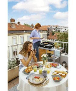 Campingaz - BBQ Portatile Elettrico Nero in Ghisa 54x36 cm