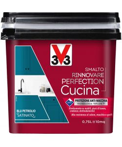 Smalto Rinnovare Cucina Blu Petrolio Satinato