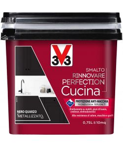 Smalto Rinnovare Cucina Nero quarzo metallizato