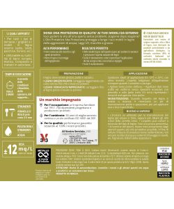 V33 Olio Protettivo Alta Protezione 0,5L Noce Chiaro per Legno Esterno