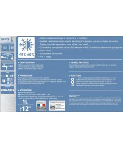 V33 Vernice al Latte Alta Protezione Incolore 0,75L per Legno Esterno