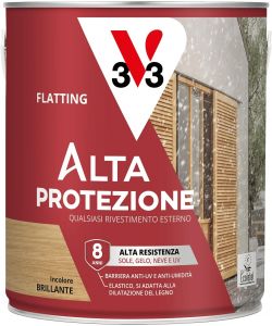 V33 Flatting Alta Protezione Incolore 2,5L - Protezione legno interna ed esterna