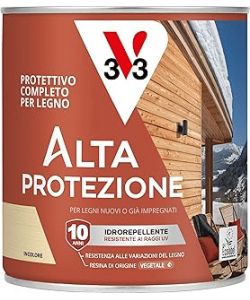 V33 Protettivo Completo per Legno Incolore 0,75L Alta Protezione Acqua