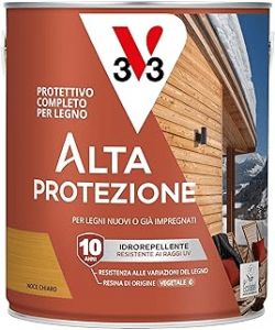 V33 Protettivo Completo Legno BIO Noce Chiaro 2,5L Alta Protezione Acqua