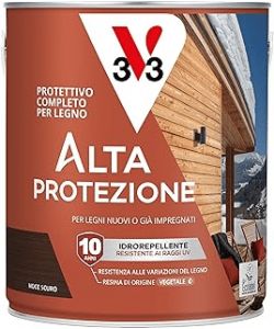 V33 Protettivo Completo Legno Bio Noce Scuro 2,5L Alta Protezione Acqua