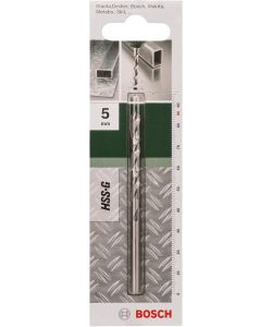 Bosch Punta per Metallo HSS-G 5mm 86mm Gambo Cilindrico Argento