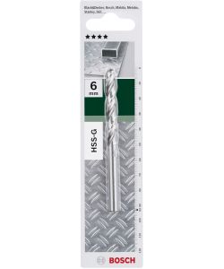 Bosch Punta Metallo HSS-G 6mm 118° Argento 57x93 mm per Trapano