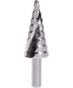 Bosch Punta a Gradini HSS 4-20 mm 20 x 75 mm Multicolore per Metallo