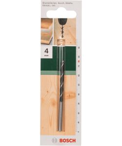 Bosch Punta Elicoidale per Legno 4 mm - Foratura Pulita 4x45x75 mm