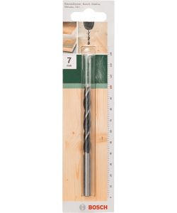 Bosch Punta Elicoidale Legno 7 mm x 65 mm x 100 mm Nero Ossidato