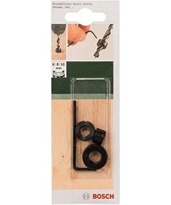 Bosch Set 3 boccole arresto profondit� 6-10mm acciaio legato argento
