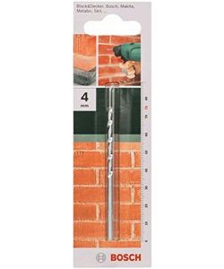 Bosch Punta per Pietra 4 x 40 x 75 mm - Carburi - Gambo Cilindrico Grigio