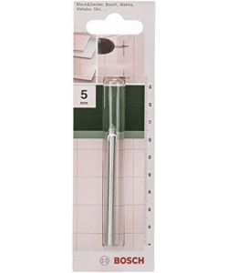 Bosch Punta trapano 5 mm per vetro e piastrelle 70 mm - Carburi grigio