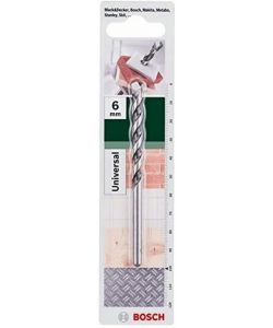 Bosch Punta Multiuso 6x60 mm Carburo di Tungsteno Grigia 100 mm