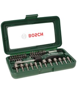 Bosch Set Avvitamento 46 Pezzi - Bit e Cricchetto - Custodia Pratica