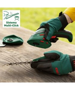 Bosch Forbici a Batteria Isio Verde 3,6V Set con Lama da 8 cm e Custodia