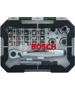 Bosch Set Avvitamento Rainbow - 26 Pezzi con Cricchetto e Custodia