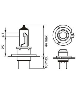 Bosch Lampada Alogena Auto H7 - 12V 55W - Compatibile con Auto