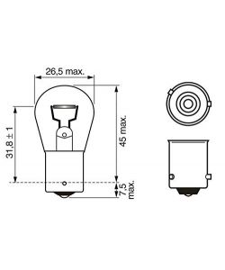 Bosch Lampadine per Luci di Direzione PY21W - Arancioni - 12V 21W