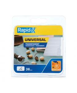 Rapid Colla Stick Trasparente per Incollatrice - diametro 7 mm - 36 pz
