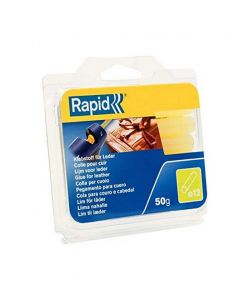 Rapid Colla Stick Pelle e Cuoio Giallo 50g Adesivo Universale d.12mm