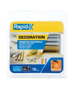 Rapid Stick di Colla Glitterati Oro e Argento - Confezione da 16 Pezzi