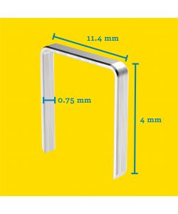 Rapid Graffe a Filo Fine 4 mm Acciaio Zincato - 1600 pezzi