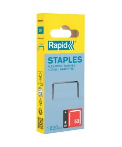 Rapid Graffe a Filo Fine 4 mm Acciaio Zincato - 1600 pezzi