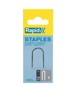 Rapid Graffe Tonde Zincate 14 mm Fissaggio Cavi Fino a 50V - 960 pezzi