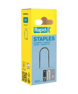 Rapid Graffe Tonde Zincate 14 mm Fissaggio Cavi Fino a 50V - 960 pezzi