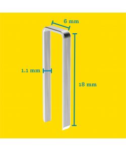 Rapid Graffe Strette Acciaio Zincato 18 mm - Confezione 600 pezzi