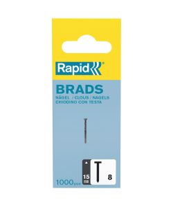 Rapid Chiodi 15 mm Acciaio Zincato - Confezione da 1000 pezzi