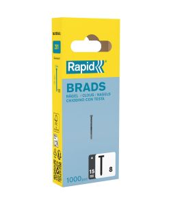 Rapid Chiodi 15 mm Acciaio Zincato - Confezione da 1000 pezzi