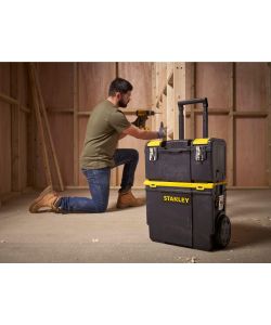 Stanley Cassetta da Lavoro Mobile 3-in-1 Nero 47,5x28,4x63 cm