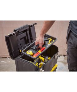 Stanley Cassetta da Lavoro Mobile 3-in-1 Nero 47,5x28,4x63 cm