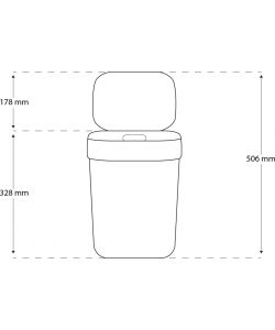 Pattumiera Grigia 10Lt Ready to Collect Keter