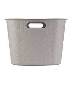 Keter Cesta Portabiancheria Softex Tortora 45 Litri con Maniglie